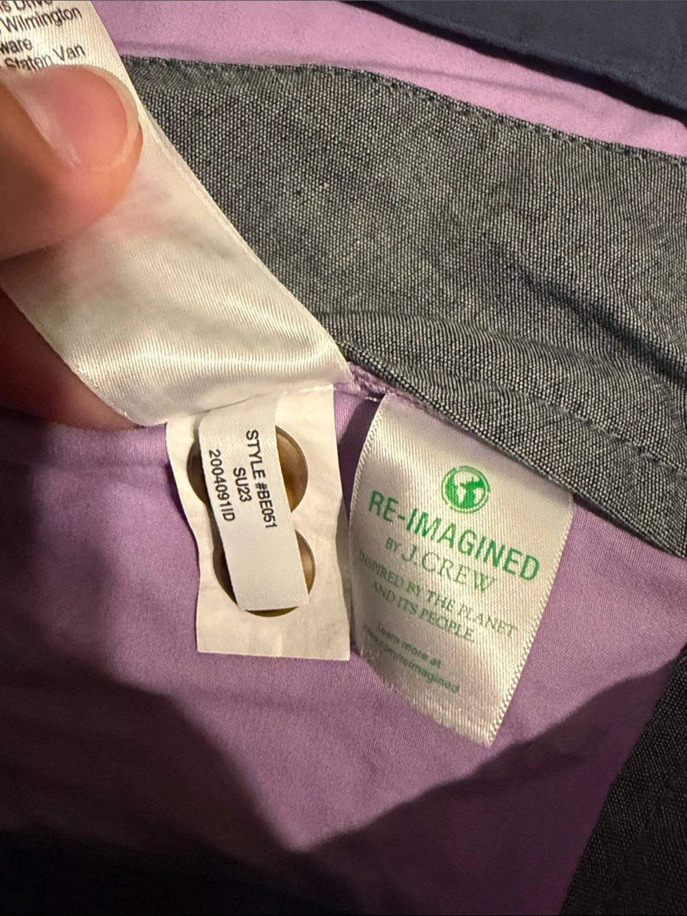 J. Crew Men's 7’’ Stretch Chino Shorts Lavender New Size 33